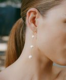 Tiered Floating Pearl Earrings