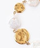 White Keshi Pearl Bracelet