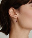 February Birthstone Earrings Amethyst Crystal
