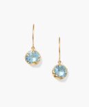 March Birthstone Earrings Aquamarine Crystal