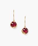 July Birthstone Earrings Ruby Crystal