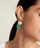 Luna Chandelier Earrings Turquoise Mix