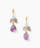 Ophelia Drop Earrings Amethyst Mix
