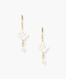 Clover Drop Earrings White MOP