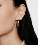Cecilia Stud Earrings White Pearl