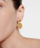 Fortuna Coin Earrings Yellow Gold