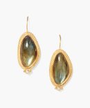 Elizabeth Drop Earrings Gold Labradorite
