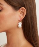 14k White Le Baroque Earrings