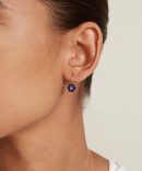 14k Pumpkin Earrings Mini Lapis