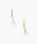 14k Edison Earrings White Pearl