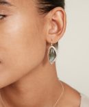 Elizabeth Drop Earrings Silver Labradorite