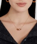 Champagne Mix Pearl Trinity Necklace
