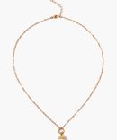 Gold Dipped Pearl Pendant Necklace