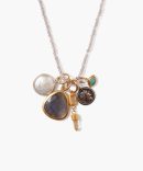 Hypatia Charm Necklace Labradorite Mix
