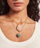Balloon Pendant Necklace Turquoise