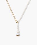 Marion Drop Necklace White Pearl
