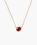 January Birthstone Necklace Garnet Crystal