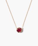 July Birthstone Necklace Ruby Crystal