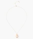 14k Diamond Le Baroque Natural Pink Necklace