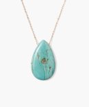 14k Temple Necklace Turquoise