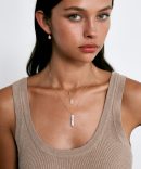 14k Domino Necklace