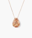 14k Temple Necklace Agate