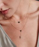 14k Annalise Necklace Black Diamond