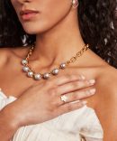 Plumeria Ring White MOP