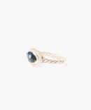 Twist Evil Eye Ring Labradorite