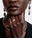 Diamond Canyon Ring Silver