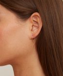 14k Yellow Sapphire Aurora Hoops