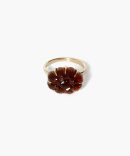 14k Dahlia Ring Cognac