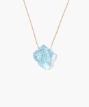 14k Gardenia Necklace Blue Topaz